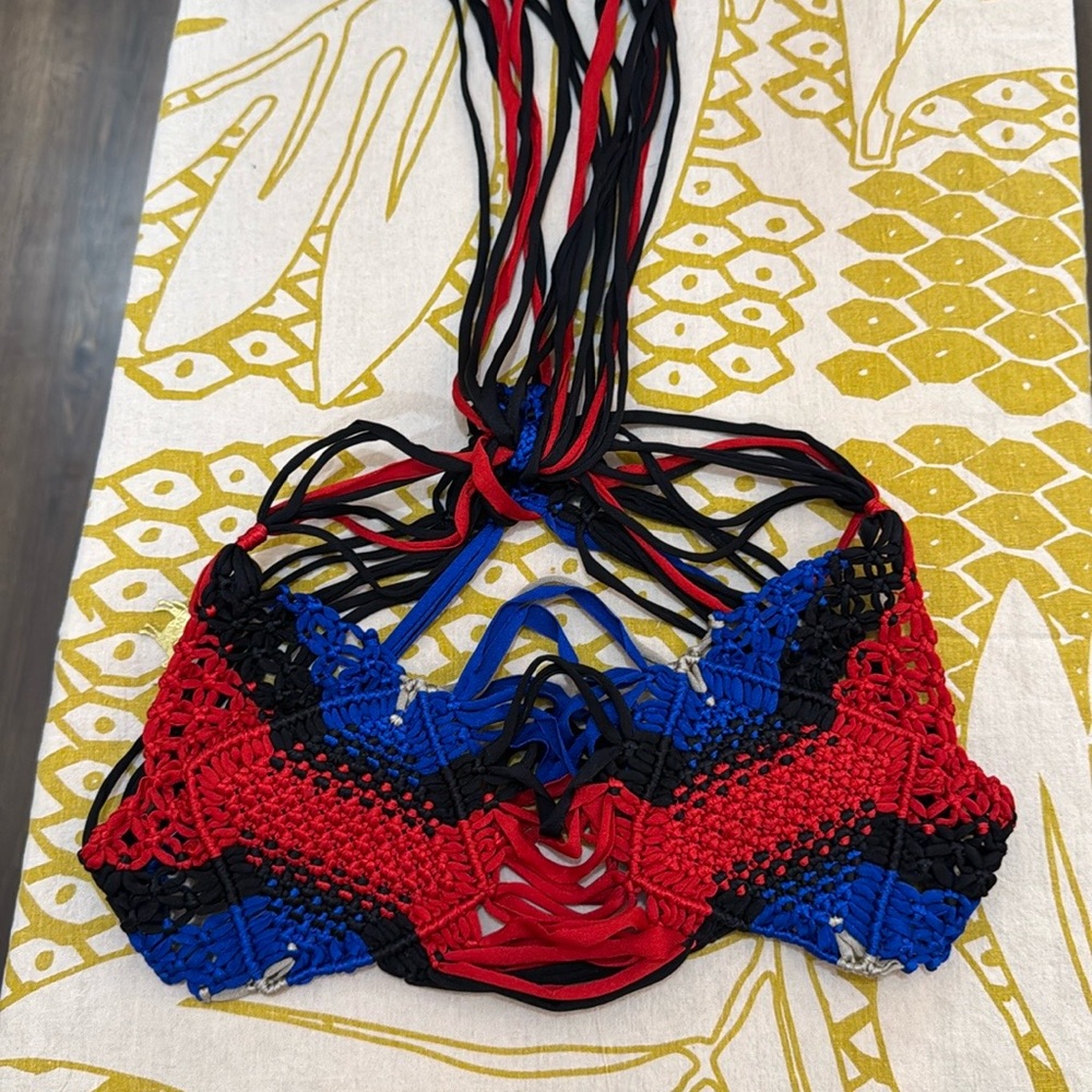 Red blue black KOH INDAH TOP only
